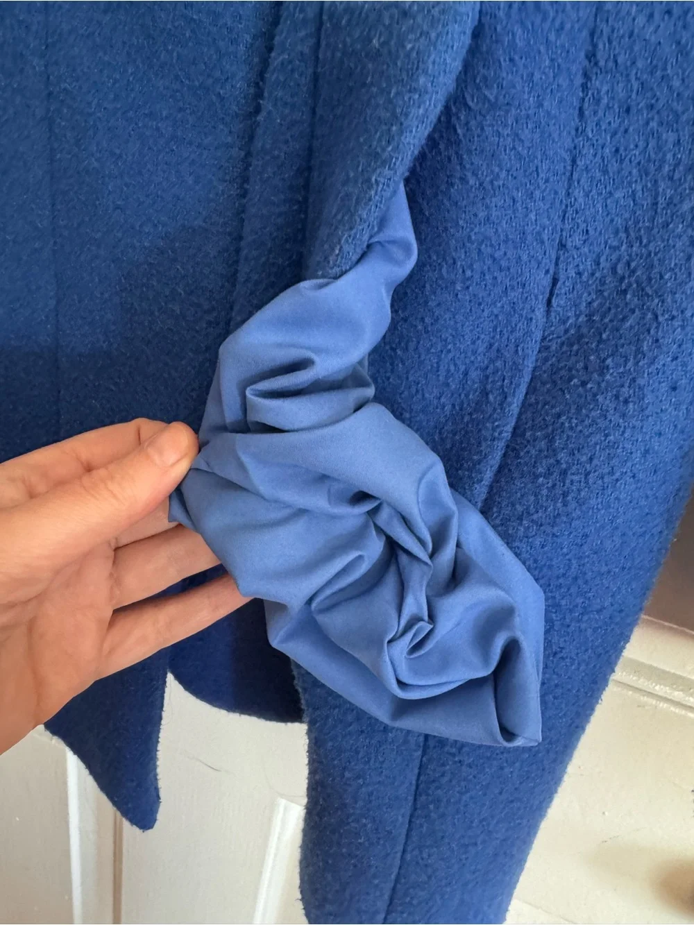 J Crew Mercantile Royal Blue Wool Blend Coat - Picture 5 of 12